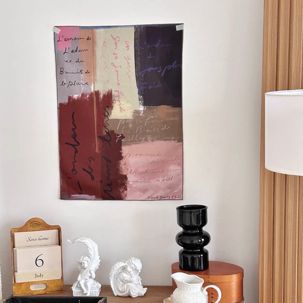 〔預購〕輕文藝掛布 軟裝掛布 牆面裝飾 防塵蓋布-細節圖9