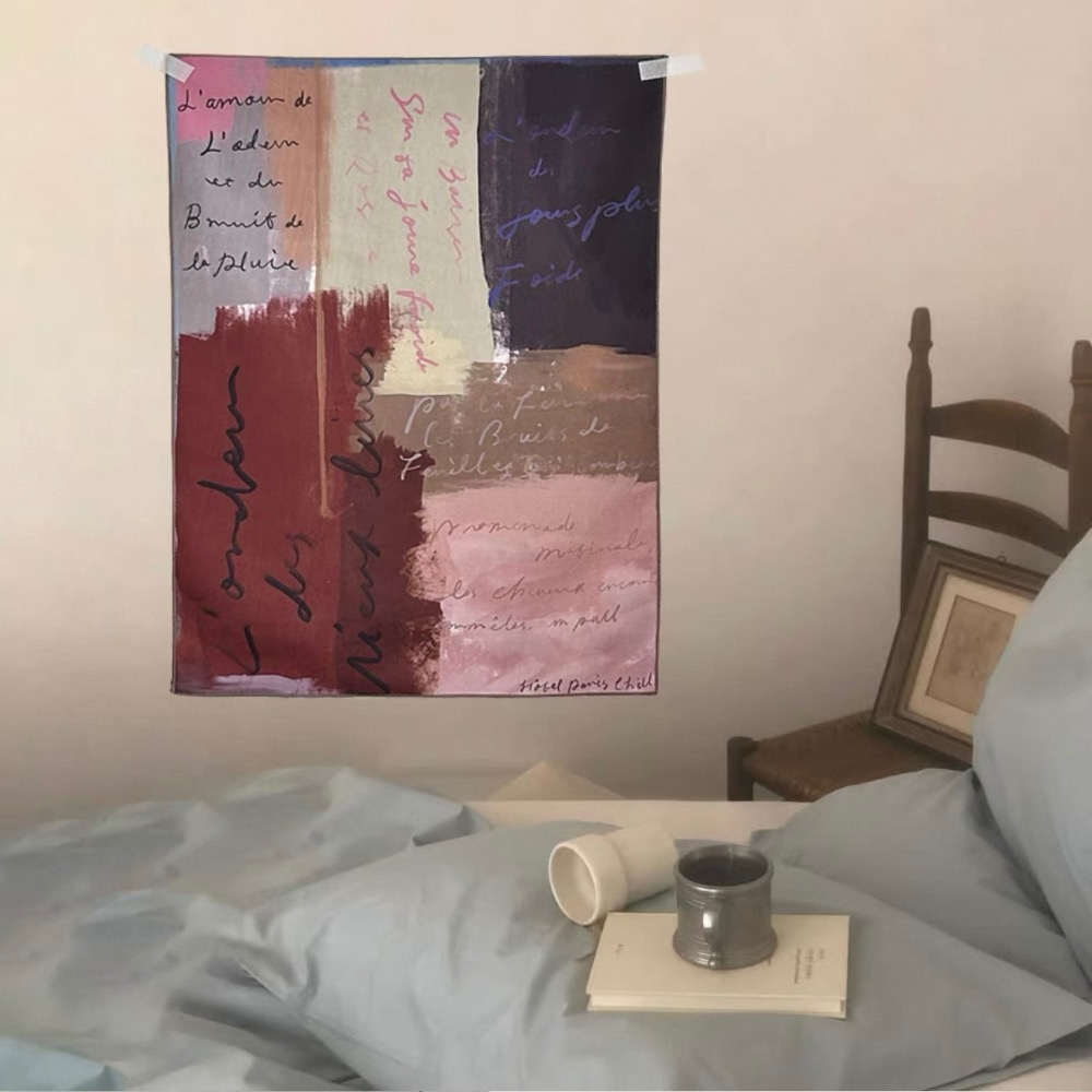 〔預購〕輕文藝掛布 軟裝掛布 牆面裝飾 防塵蓋布-細節圖10