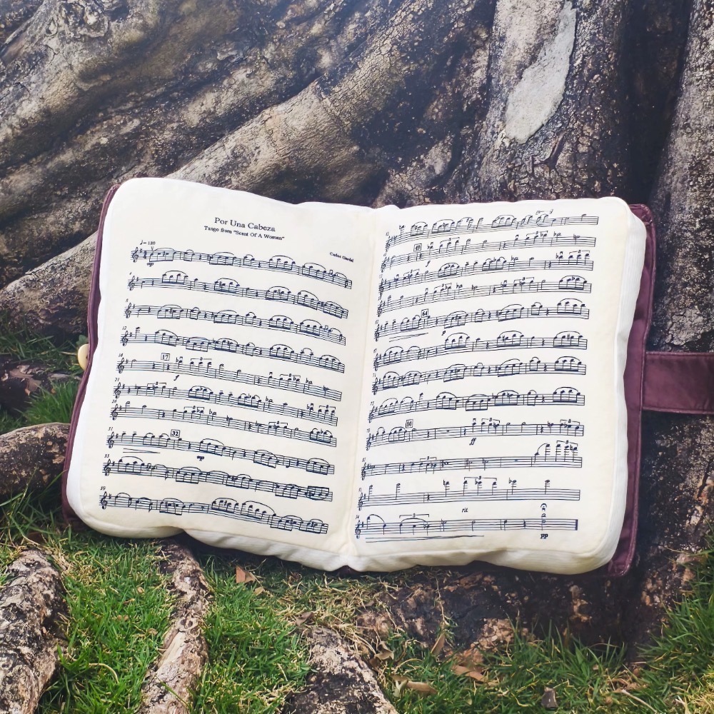 〔預購〕小提琴音樂家琴譜靠枕 靠譜 午休枕 抱枕-細節圖4
