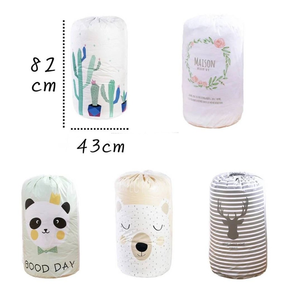 束口收納袋 束口大容量 圓型束口 收納袋 棉被收納 床單收納 換季收納 圓筒 防塵袋 整理袋-細節圖4