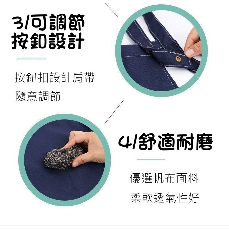 ✅台中出貨✅工作圍裙 牛仔圍裙 廚房圍裙 帆布圍裙 日式圍裙 咖啡圍裙 質感 復古 烘焙 職人 手作 圍裙-細節圖5