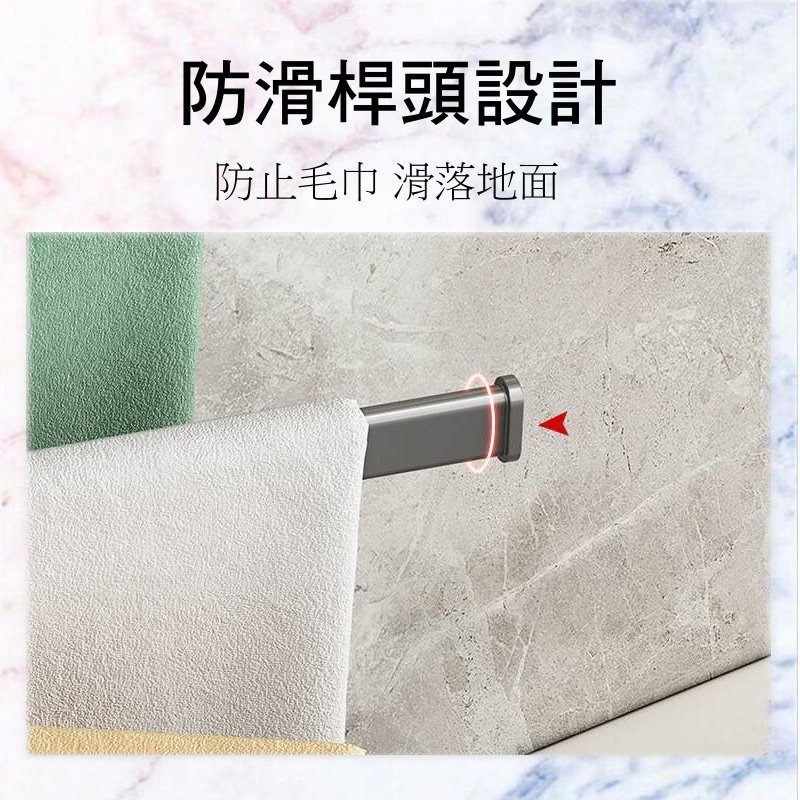 ✅️買就送壓縮毛巾✅️免打孔太空鋁毛巾架 旋轉毛巾架 抹布架 晾曬架 無痕貼毛巾架廚房收納 抹布置物架 衛浴置物架-細節圖5