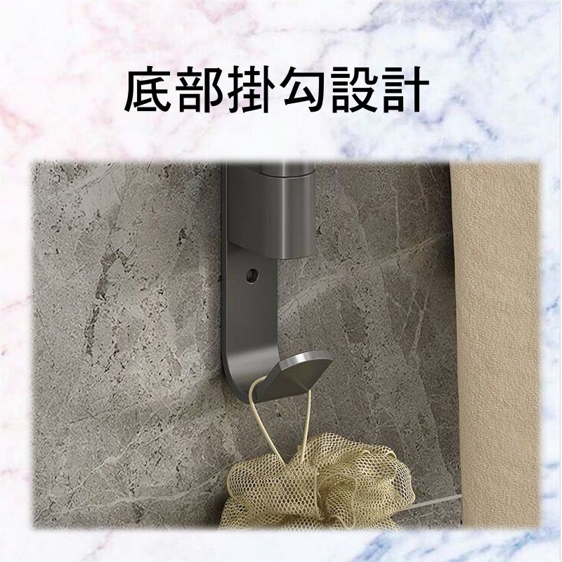 ✅️買就送壓縮毛巾✅️免打孔太空鋁毛巾架 旋轉毛巾架 抹布架 晾曬架 無痕貼毛巾架廚房收納 抹布置物架 衛浴置物架-細節圖6