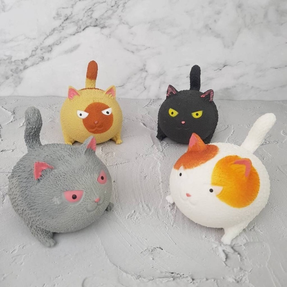 （買10送1）出清價 發洩 解壓 玩具 捏捏樂 舒壓生氣貓 軟萌貓咪-細節圖3