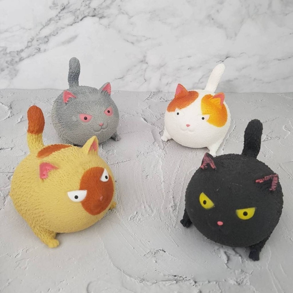 （買10送1）出清價 發洩 解壓 玩具 捏捏樂 舒壓生氣貓 軟萌貓咪-細節圖5