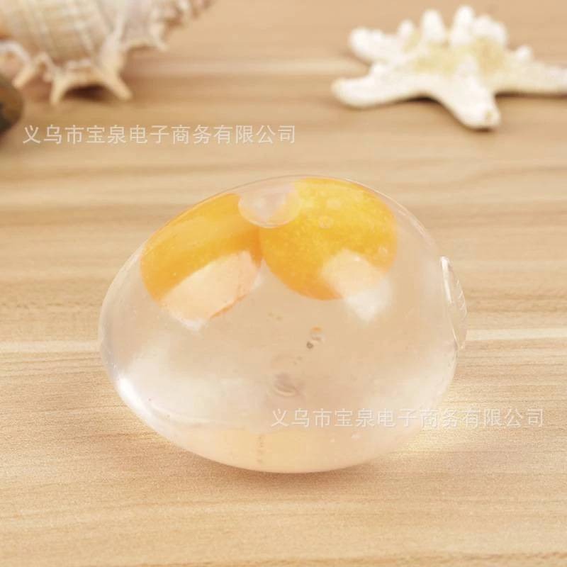 捏捏樂 雙蛋黃 出氣包  QQ蛋 療癒玩具 整人玩具 交換禮物 療癒小物-細節圖6