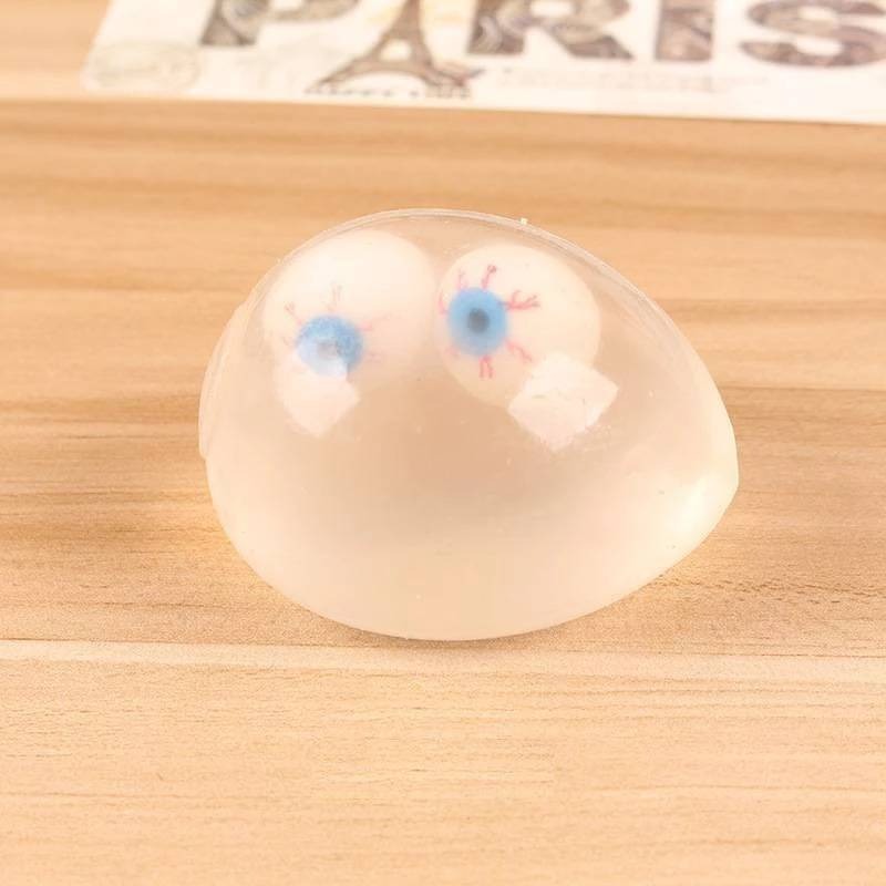 捏捏樂 雙蛋黃 出氣包  QQ蛋 療癒玩具 整人玩具 交換禮物 療癒小物-細節圖9