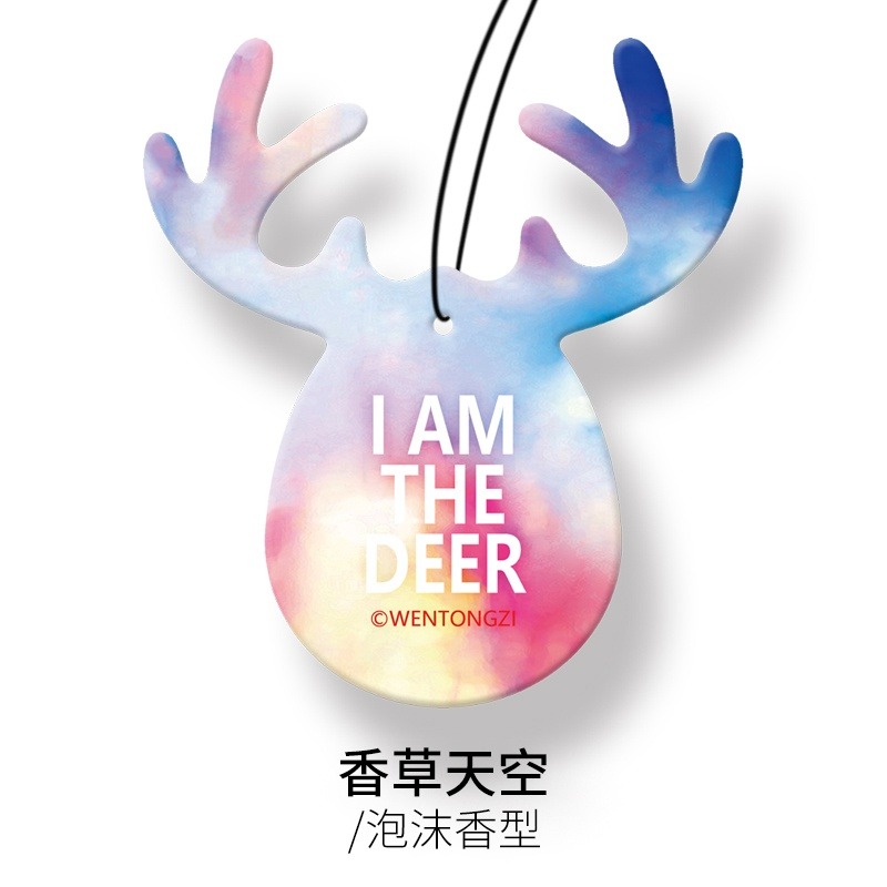 艾比百貨》一鹿平安香氛片 車用芳香片 車用香氛片 車用香片 香氛吊卡 香水吊卡 一鹿平安 香氛片 香水片 香薰片 芳香片-規格圖9