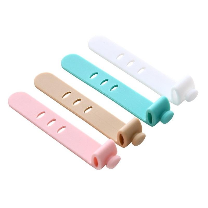 艾比百貨》馬卡龍整線器 矽膠束線帶 矽膠綁帶 矽膠扎帶 整線器 理線器 集線器 束線帶 束線器 捲線器 束帶 扎帶-細節圖2