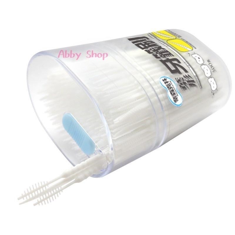 艾比百貨》奈森克林 葉形雙效牙籤刷 300支 葉形牙籤刷 雙效牙籤刷 清潔牙齒 牙籤刷 牙線棒 牙籤 牙刷 牙線-細節圖6