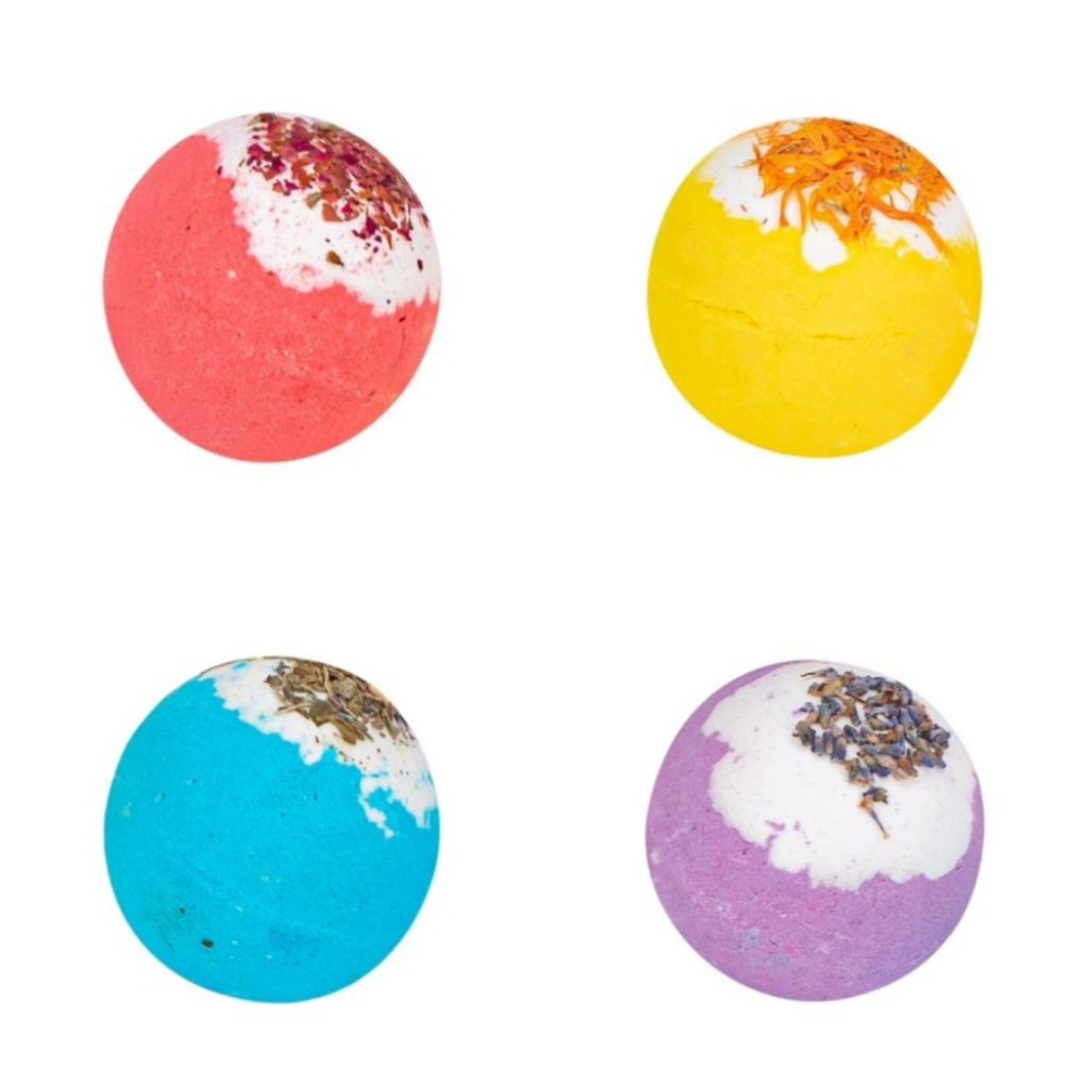 艾比百貨》精油香氛泡澡球 110g 精油花瓣浴鹽球 花瓣泡澡球 香氛洗澡球 浴鹽球 精油球 泡澡球 洗澡球 沐浴球 浴鹽-細節圖2