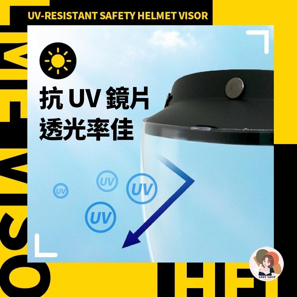 艾比百貨》安全帽護目鏡 抗UV 三扣式鏡片 安全帽鏡片 透明長鏡片 防水鏡片 護目鏡 長鏡片 短鏡片 安全帽 鏡片 PC-細節圖3