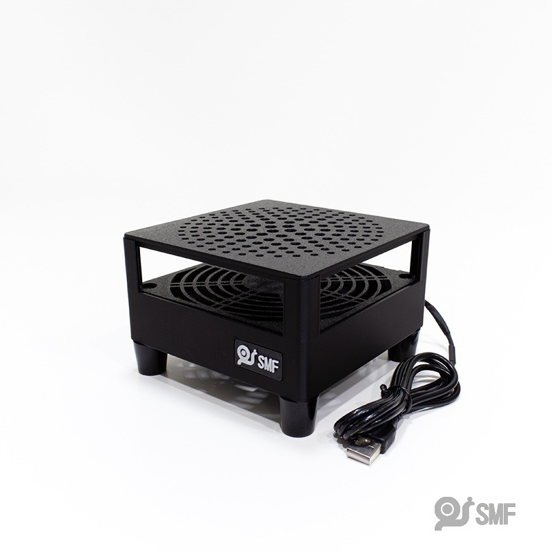 台灣現貨【SMF】USB散熱風扇底座 安博 復古遊戲機 小主機 易播 小雲 小米 安卓電視盒 機上盒 散熱架 3D列印-細節圖4