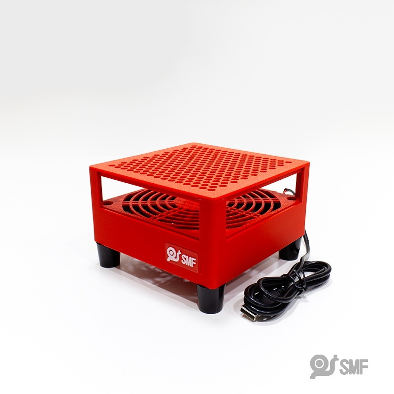 台灣現貨【SMF】USB散熱風扇底座 安博 復古遊戲機 小主機 易播 小雲 小米 安卓電視盒 機上盒 散熱架 3D列印-細節圖4