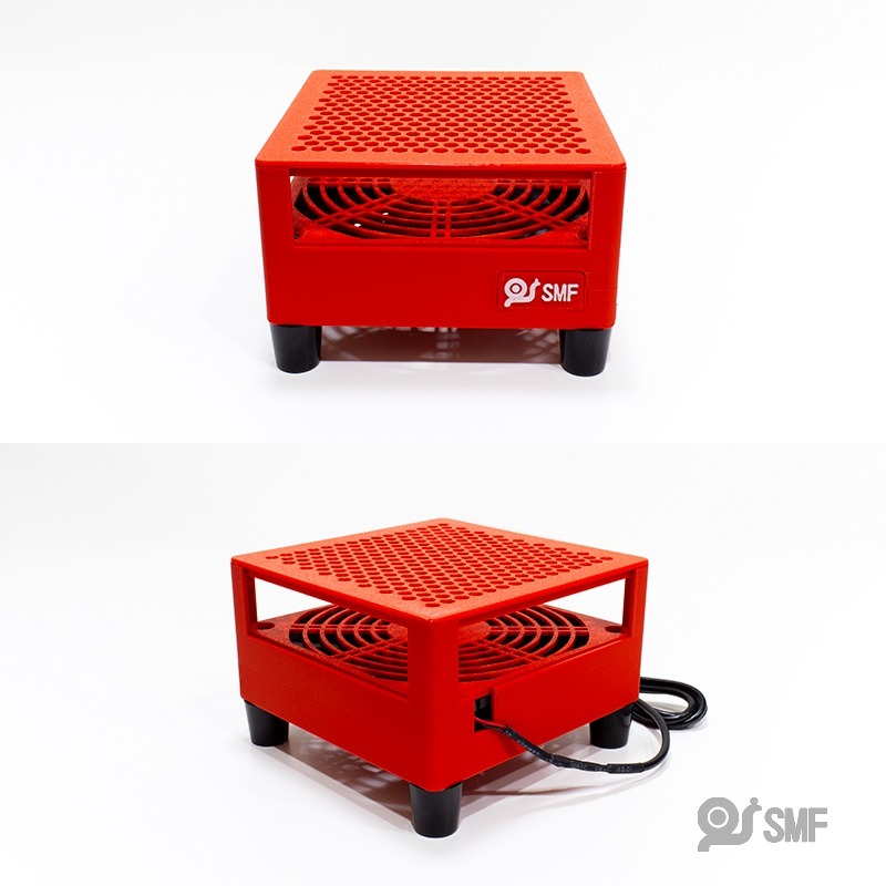 台灣現貨【SMF】USB散熱風扇底座 安博 復古遊戲機 小主機 易播 小雲 小米 安卓電視盒 機上盒 散熱架 3D列印-細節圖5