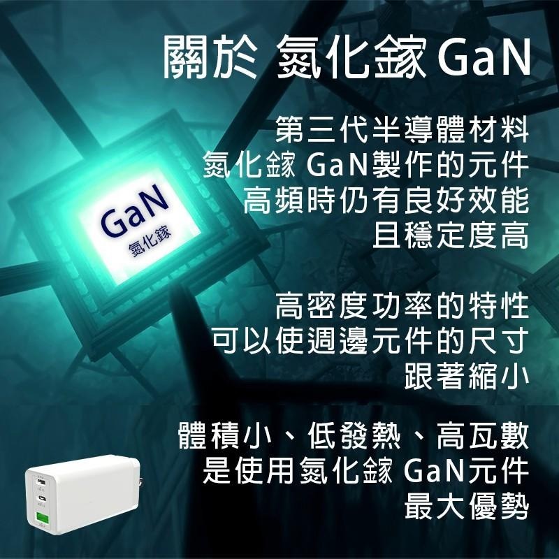 保固一年_65W GaN氮化鎵迷你PD充電器_3孔輸出_雙Type-C+單Type-A_macbook、手機、筆電可充-細節圖8