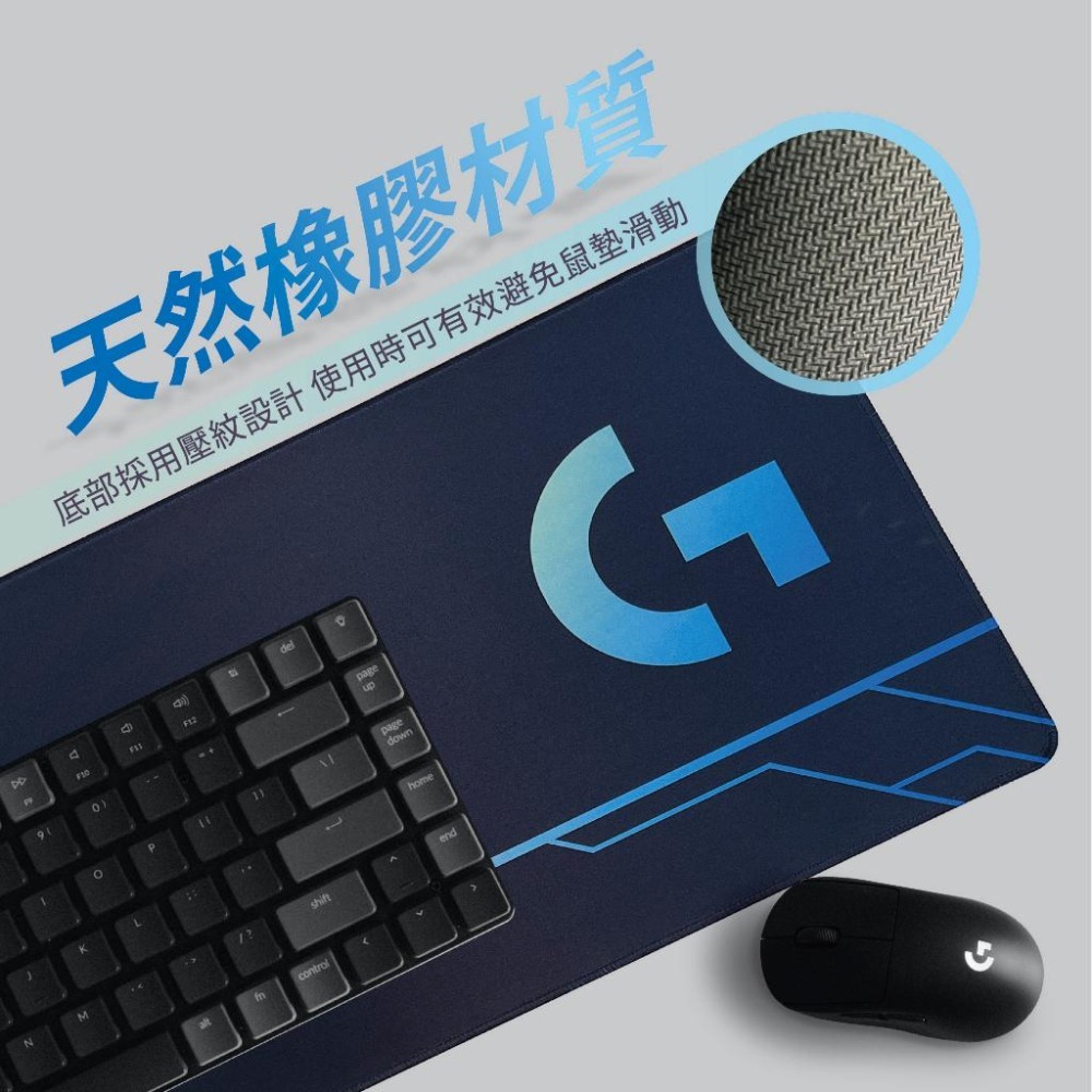 [QQ大鯊魚]電競專用滑鼠墊 台灣現貨 | 多種款式 ROG敗家之眼/ MSI /雷蛇/羅技/暴力熊 尺寸加大桌面滑鼠墊-細節圖5