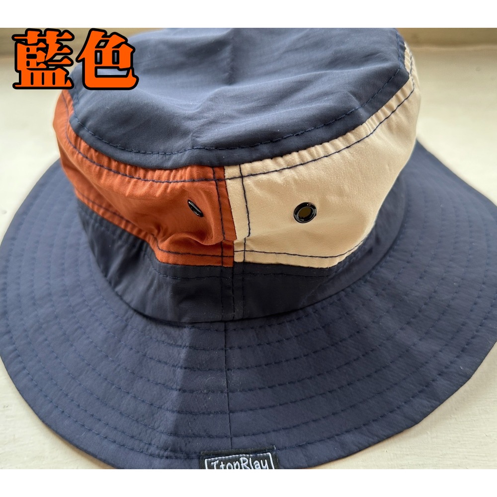 漁夫帽 防潑水 速乾 防曬 透氣 休閒 時尚 拚色 釣魚 登山 健行 自行車-規格圖9