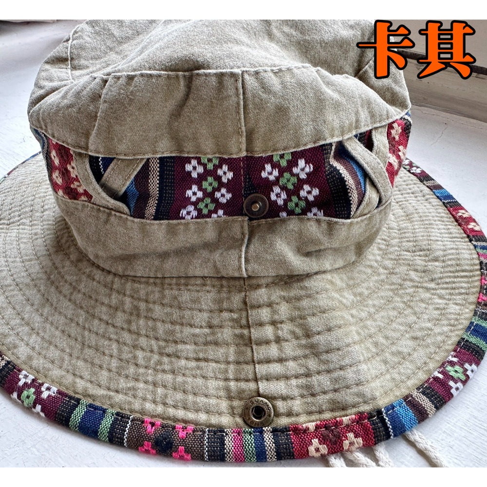 防曬 漁夫帽 登山 釣魚 時尚 潮牌 民族風 牛仔帽 夏天 遮陽帽 兩色可選-規格圖7