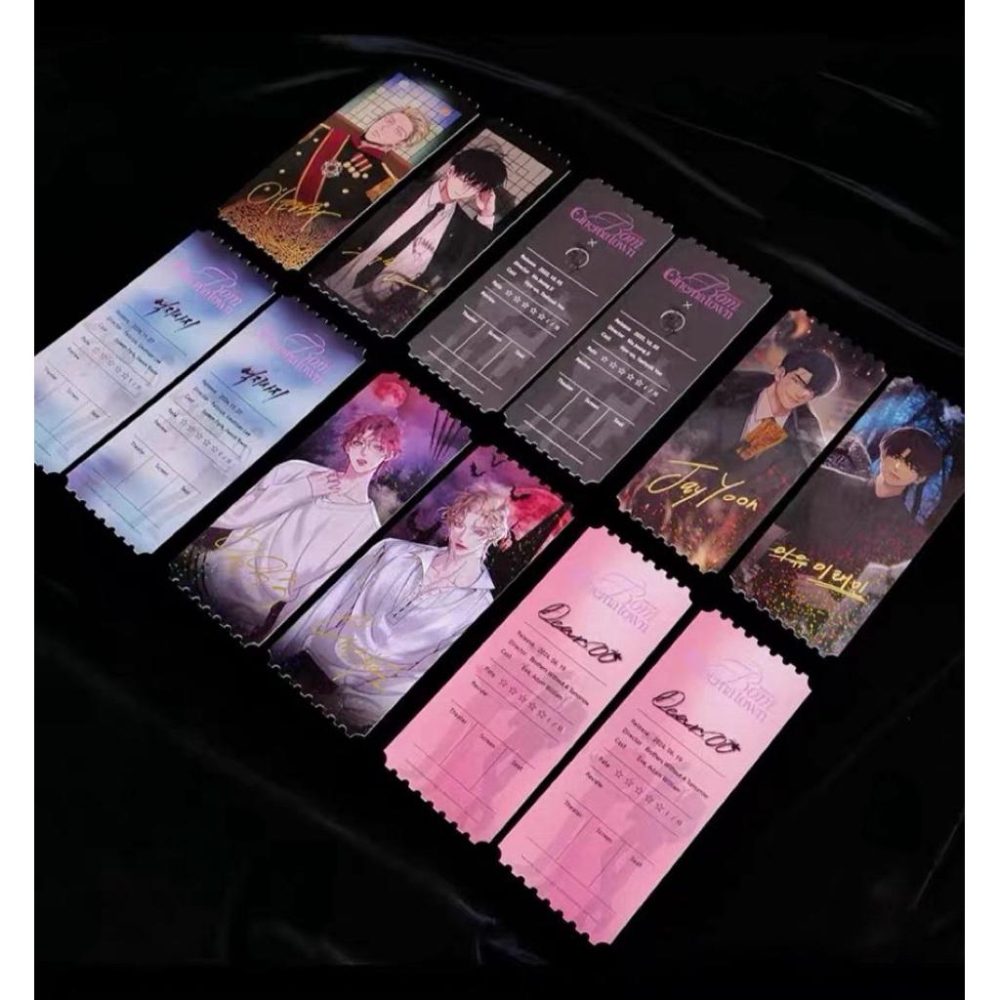 2天內出貨！bomtoon 快閃 十週年快閃 鐳射票 票根 全新未拆 盲袋 水邊之夜  payback HT-細節圖3