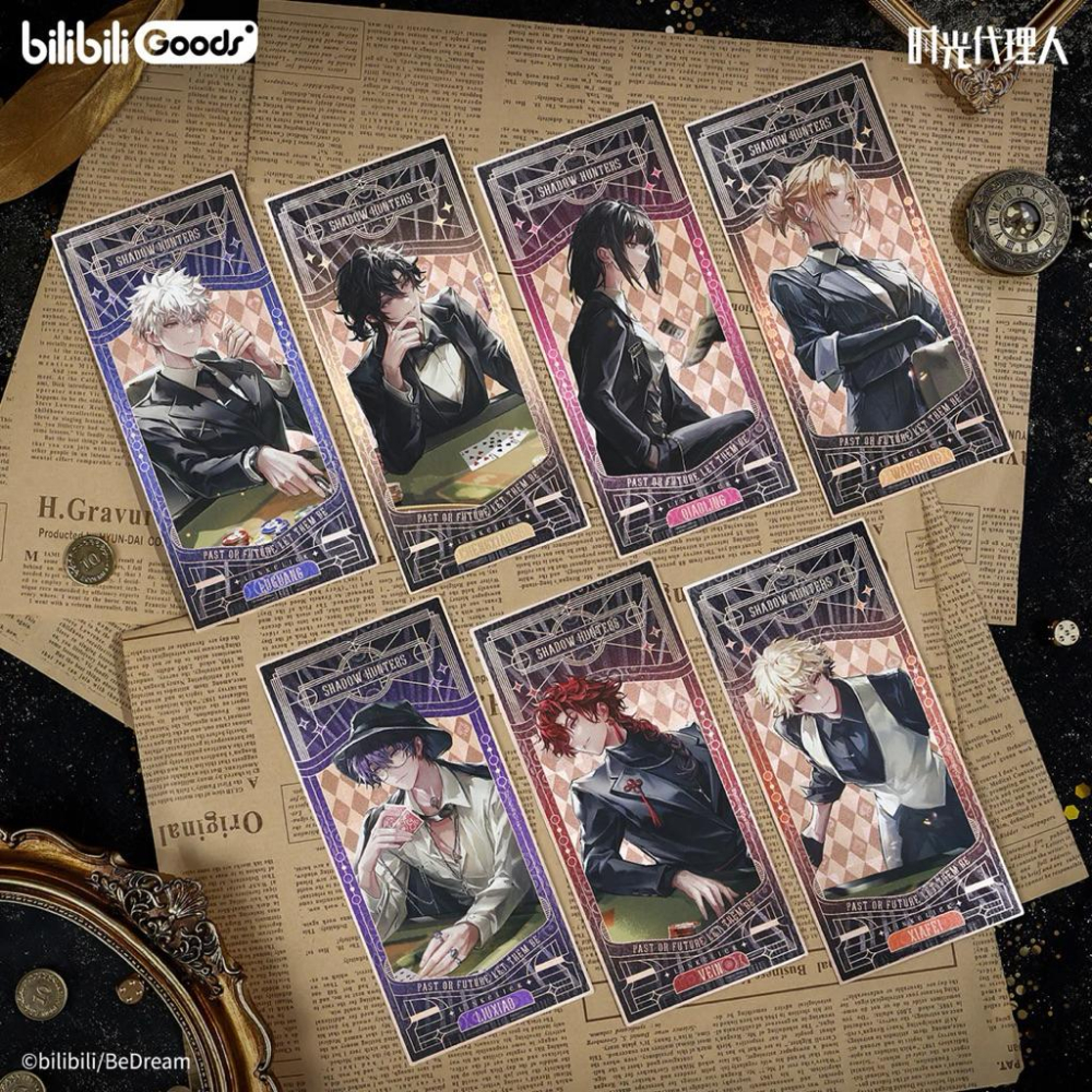 2天內出貨！ 時光代理人動畫 幕後獵手系列 折光紀念金票 【盲抽】 陸光 程小時 劉梟 夏斐 喬苓 Vein-細節圖2