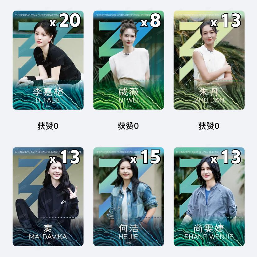 【R】乘風2024 浪姐5 乘風破浪的姐姐 典藏卡 節氣之歌 收藏卡 戚薇 陳昊宇 陳麗君 劉忻 蔡文靜  薩頂頂-細節圖3