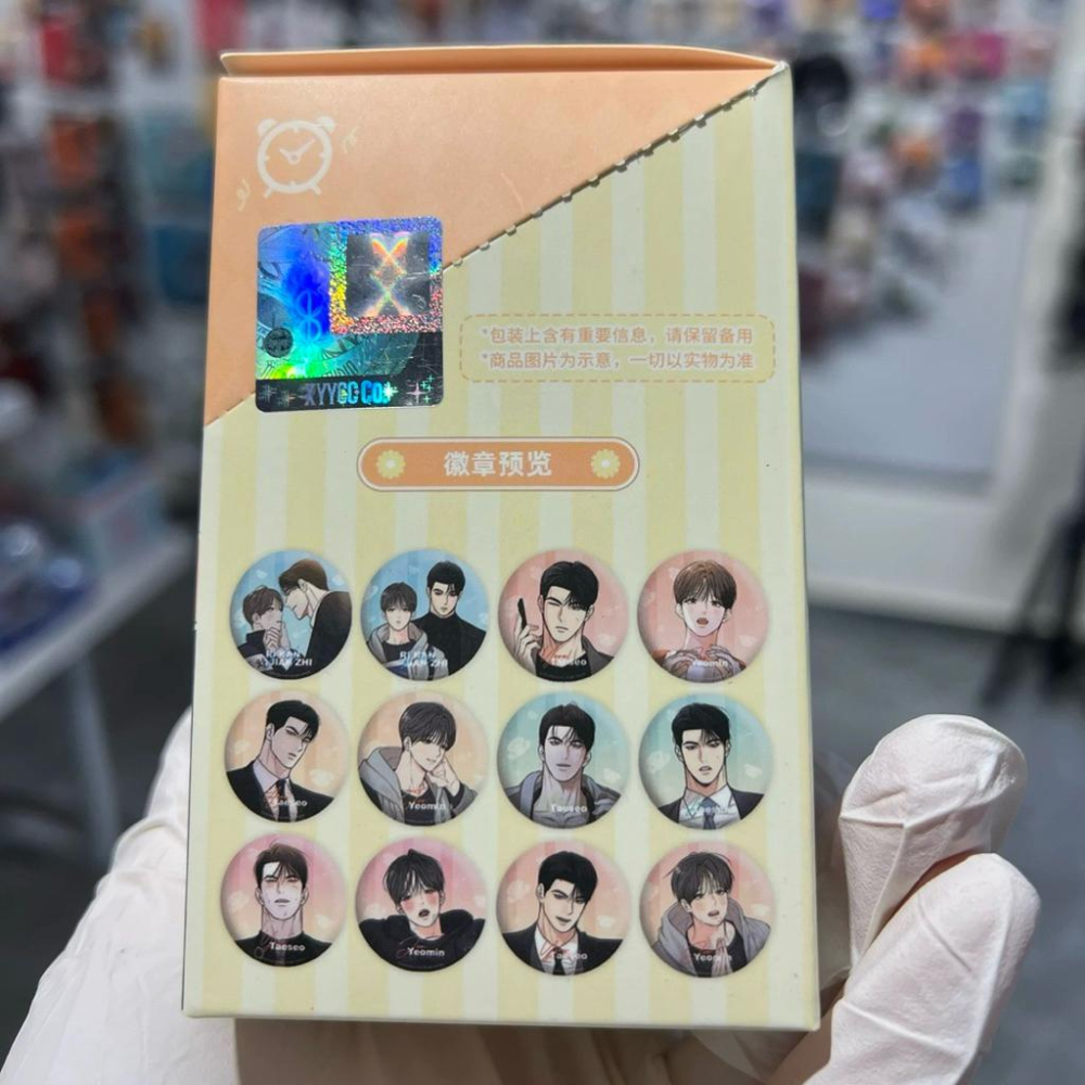 2天內出貨！韓漫周邊 《日刊兼職》日常系列 徽章盲盒 一盒六枚 現貨 正版 韓漫 一日兼職 BOMTOON-細節圖2