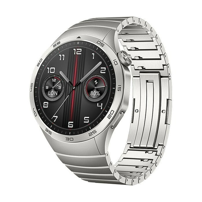 HUAWEI WATCH GT 4 46 mm 星雲灰 - 316L不銹鋼錶帶-細節圖3