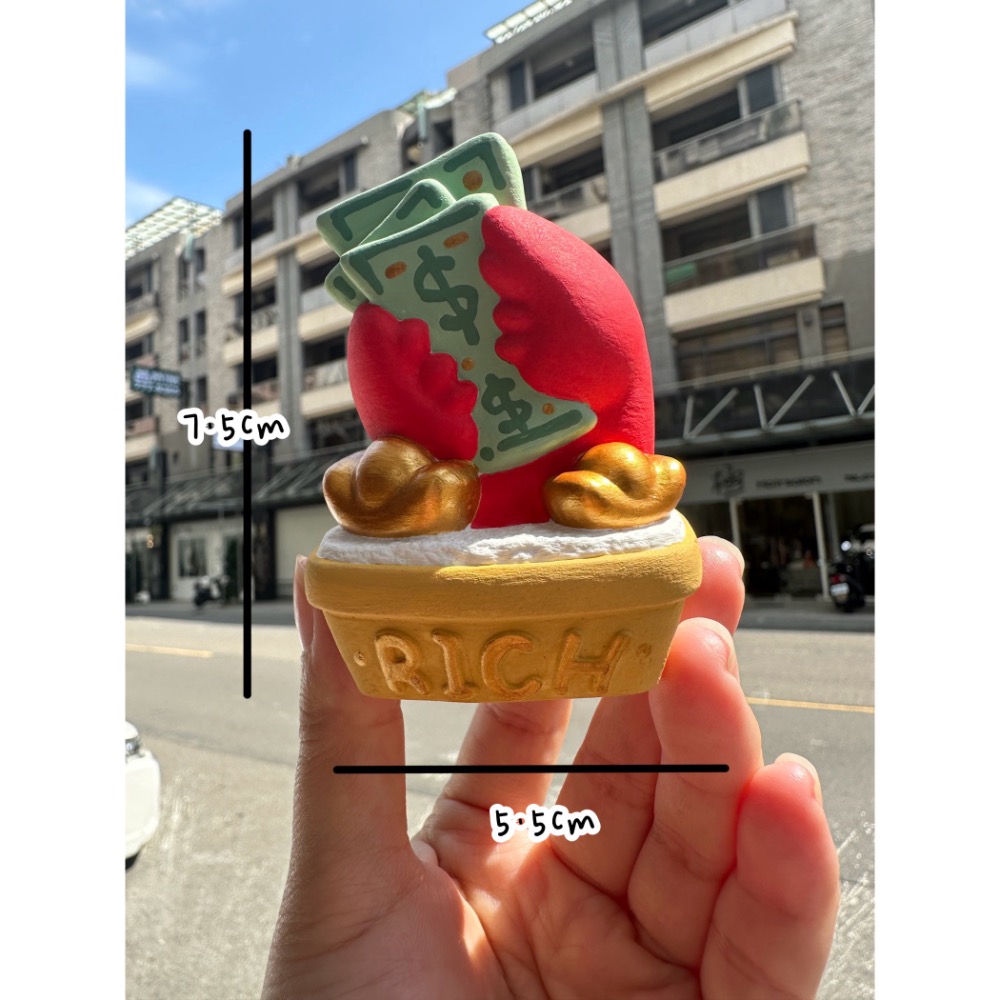 🌵EK Handmade🌵賺大鉗 發財樹 柿柿順利 立體擴香石擺件-細節圖6