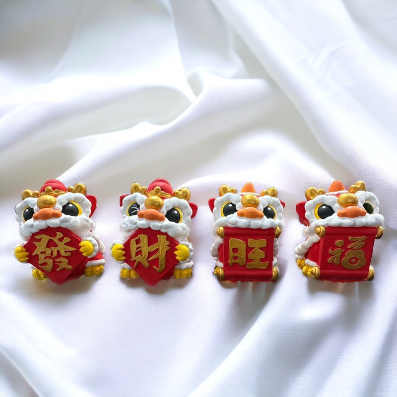 🌵EK Handmade🌵國潮醒獅團系列 立體擴香石擺件-細節圖4