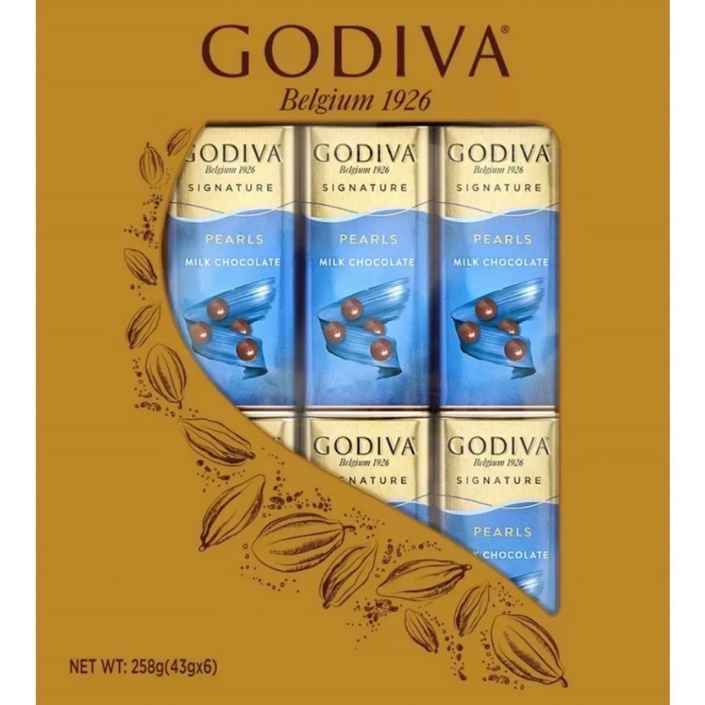 GODIVA 歌帝梵牛奶巧克力豆/黑巧克力豆（好市多合購）🎉🎊一盒6入不拆賣優惠活動