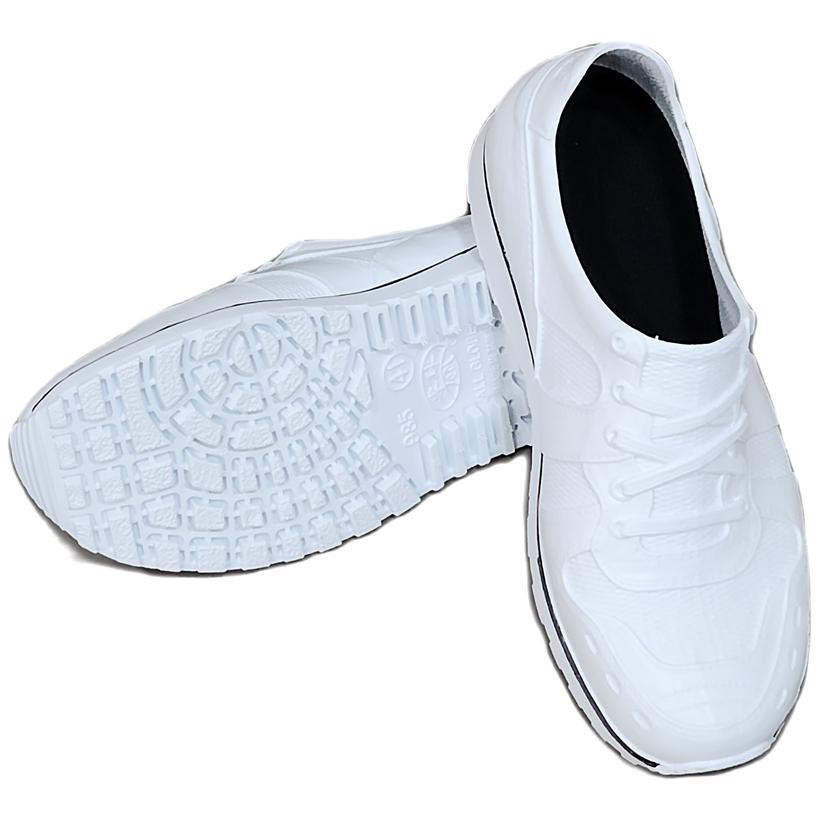 專球牌985防水運動鞋(深灰/白),內附鞋墊，超防滑舒適 ~園丁鞋 ~工作鞋~ 醫療鞋~ 雨鞋 ~防水鞋~白色可當護士鞋-細節圖7