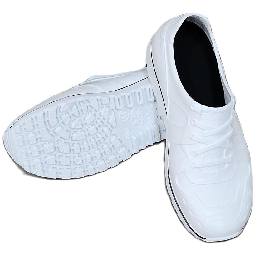 專球牌985防水運動鞋(深灰/白),內附鞋墊，超防滑舒適 ~園丁鞋 ~工作鞋~ 醫療鞋~ 雨鞋 ~防水鞋~白色可當護士鞋-細節圖7