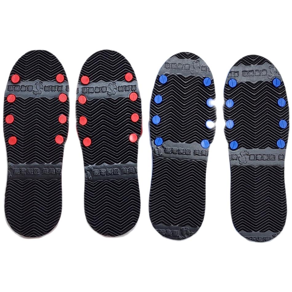 ●台灣製造【美美牌】581室內拖鞋 (藍/紅)-細節圖3