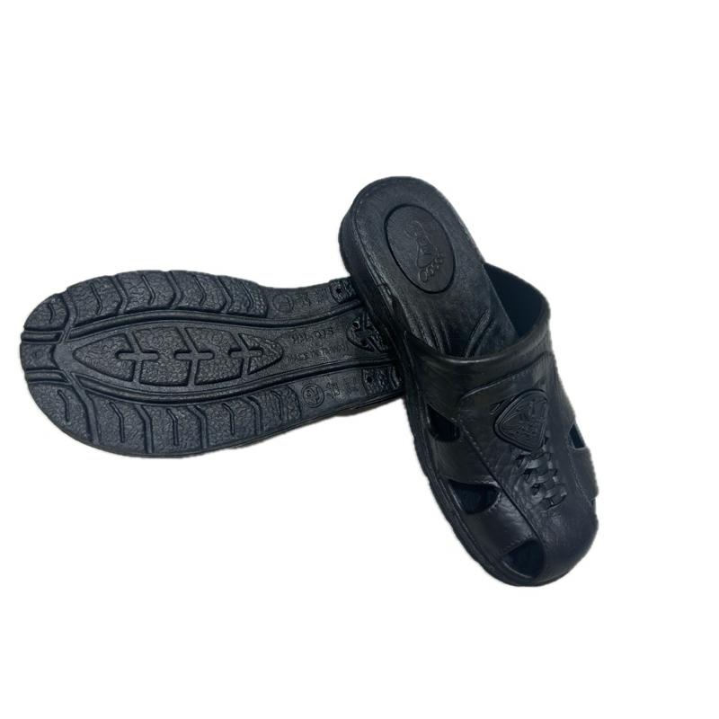 015一體成型包頭護指拖鞋，PVC防水止滑拖鞋 塑膠防水拖鞋 男拖-細節圖3