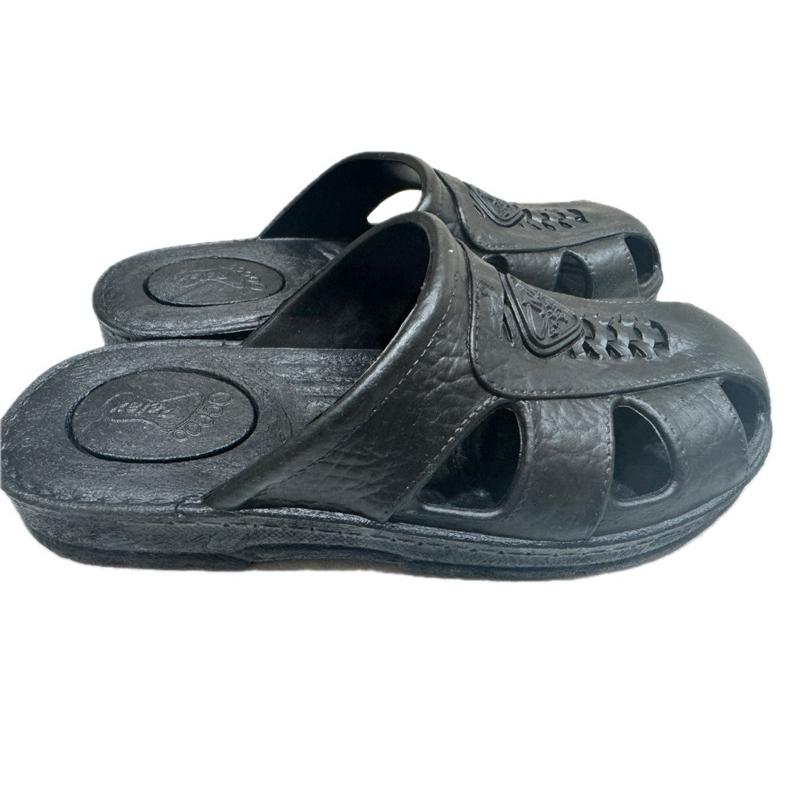 015一體成型包頭護指拖鞋，PVC防水止滑拖鞋 塑膠防水拖鞋 男拖-細節圖4