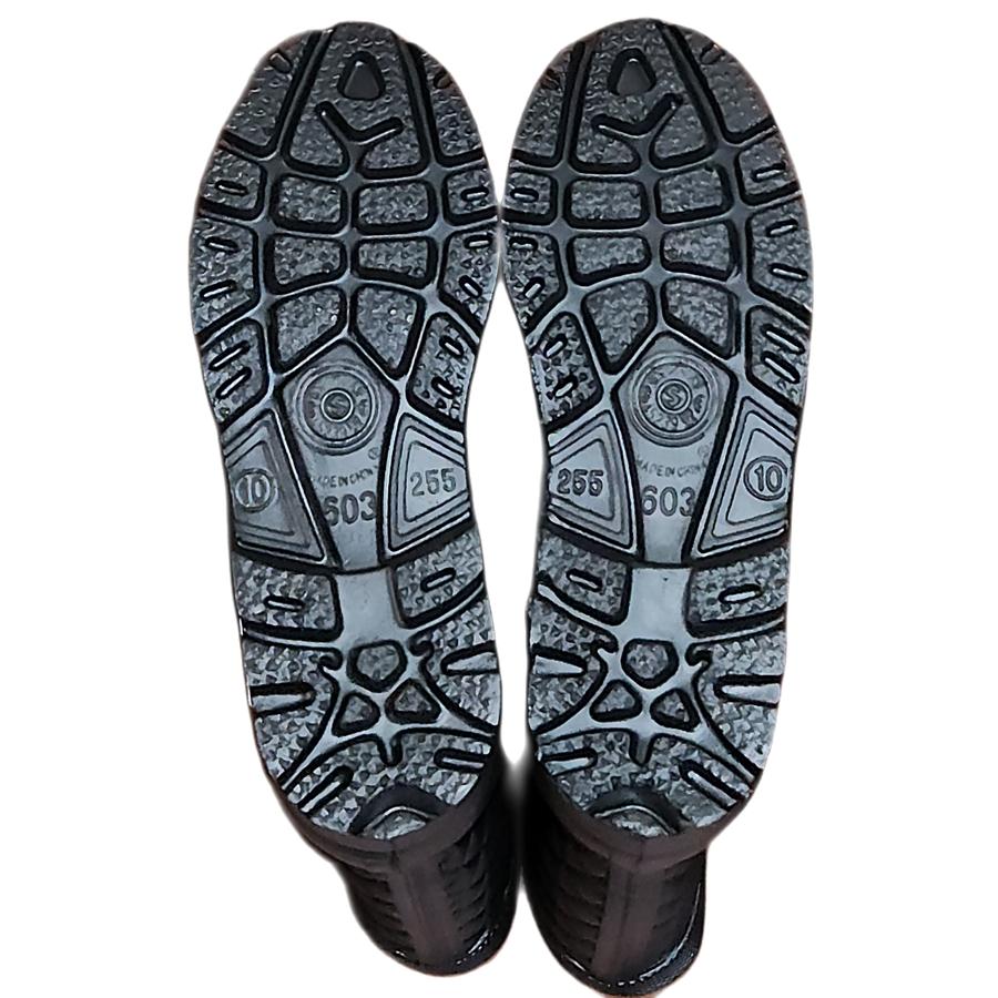 鈴木牌603女用超輕雨鞋(菱格紋-黑/紅)，可加購竹炭鞋墊!爬山也好用!!適用任何濕滑工作環境~~歡迎大宗購買!-細節圖7