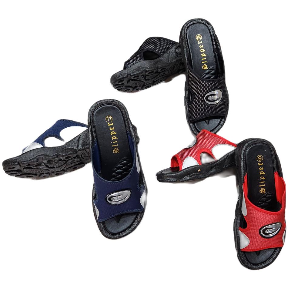 【長皇牌】288男/女拖(黑/藍/紅)-細節圖5