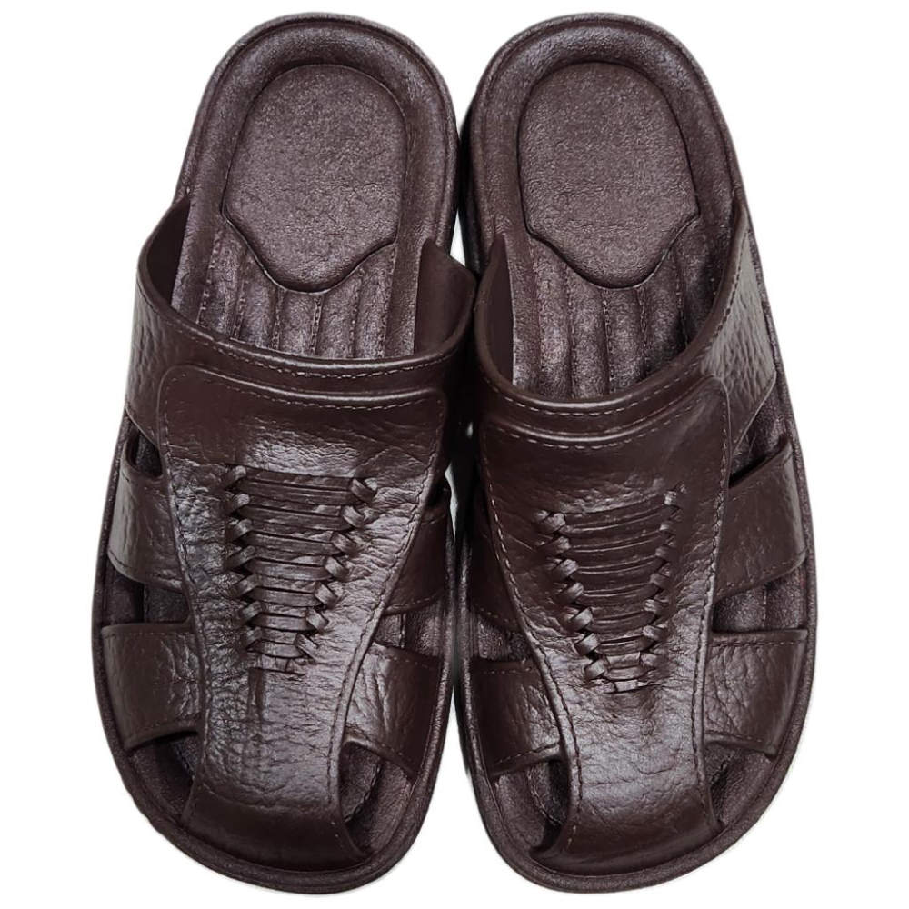 金星702男拖鞋(黑/咖啡)-細節圖2