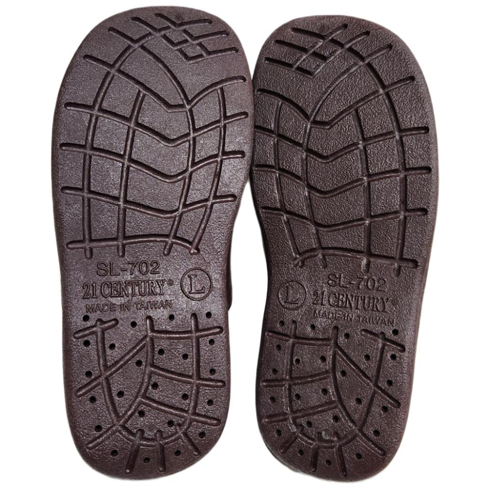 金星702男拖鞋(黑/咖啡)-細節圖6