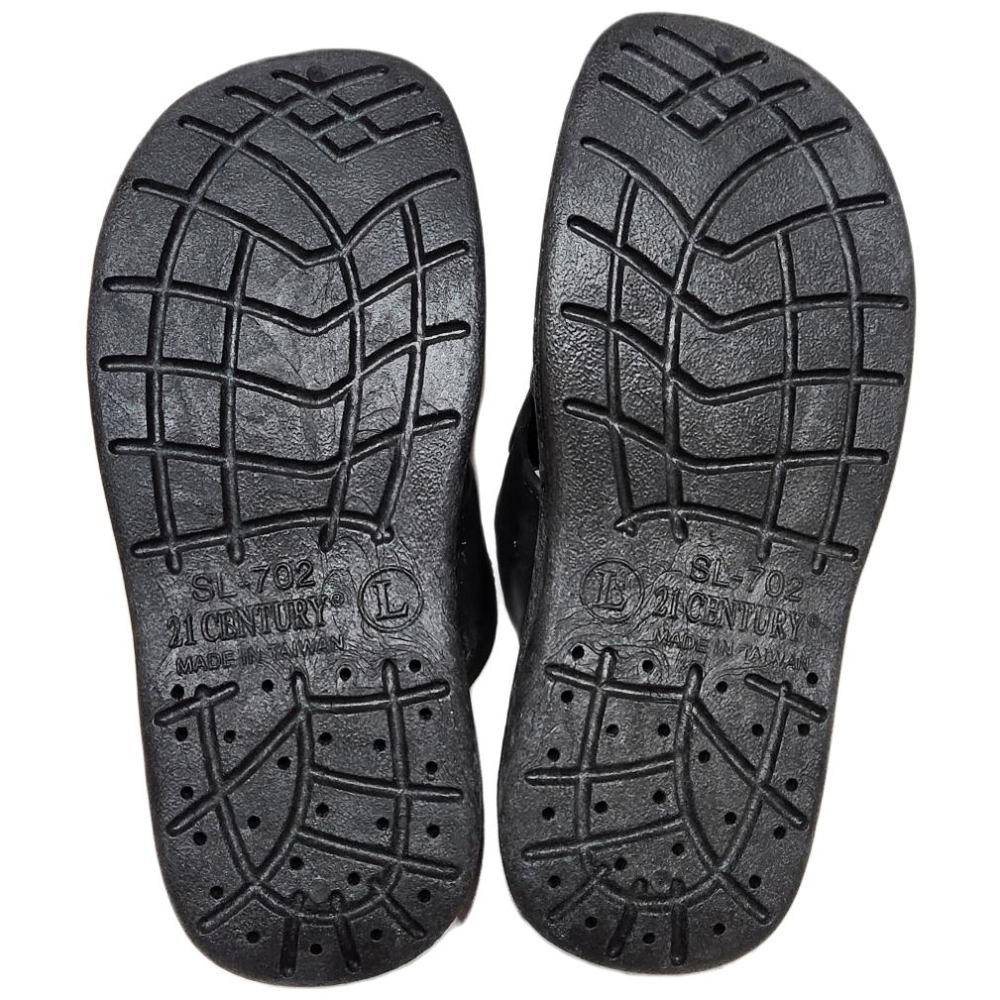 金星702男拖鞋(黑/咖啡)-細節圖7