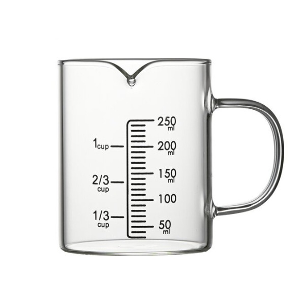 量杯 玻璃量杯 350ml 500ml 1000ml 尖嘴量杯 烘焙用具 手沖咖啡 廚房用具-規格圖2