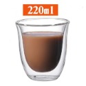 雙層玻璃杯 玻璃杯 雙層玻璃咖啡杯 雙層隔熱杯 雙層玻璃馬克杯 咖啡杯 茶杯 玻璃杯-規格圖4
