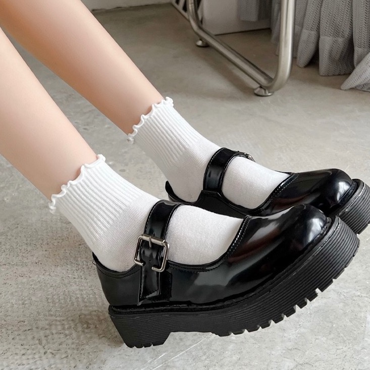 Ins木耳邊白襪 日系花邊白襪 超好看堆堆白襪子-細節圖2