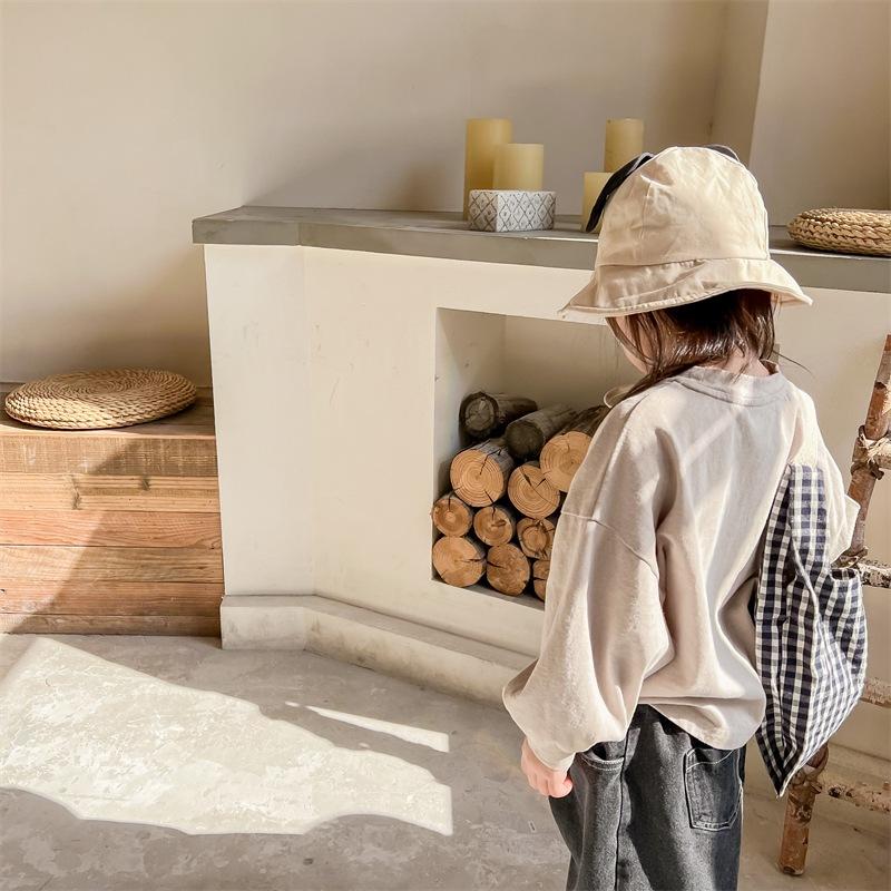 花朵落肩縮口袖上衣 長袖 秋冬 秋款 縮口 上衣 女童 女生 韓系 韓版-細節圖4