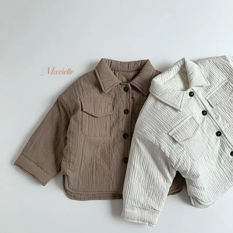 日系翻領夾棉外套 鋪棉外套 棒球外套 男童 男生 外套 秋冬 保暖-細節圖3