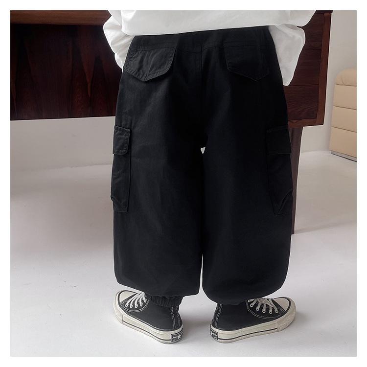 山系印花束口工裝褲 長褲 縮口 戶外 登山 寬鬆 男生 男童 工裝褲-細節圖5