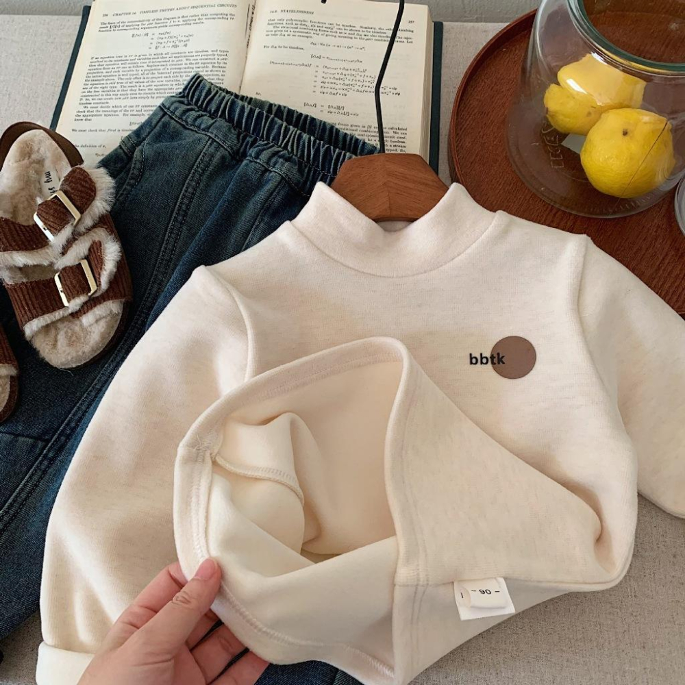 簡約微高領長袖上衣 秋冬 長袖 T恤 高領 半領-細節圖4