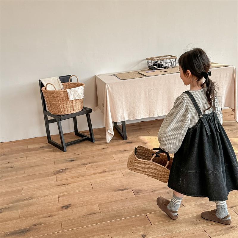 牛仔吊帶連身裙 裙子 吊帶裙 連身裙 女生 女寶-細節圖3