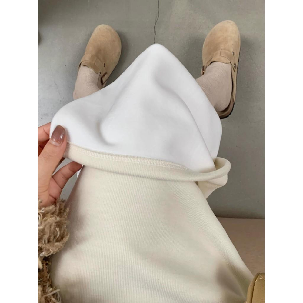 秋款羊絨半身裙 長裙 窄裙 秋天 女生-細節圖7